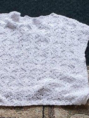 J.Jill White Knitted Sleeveless Cotton Top